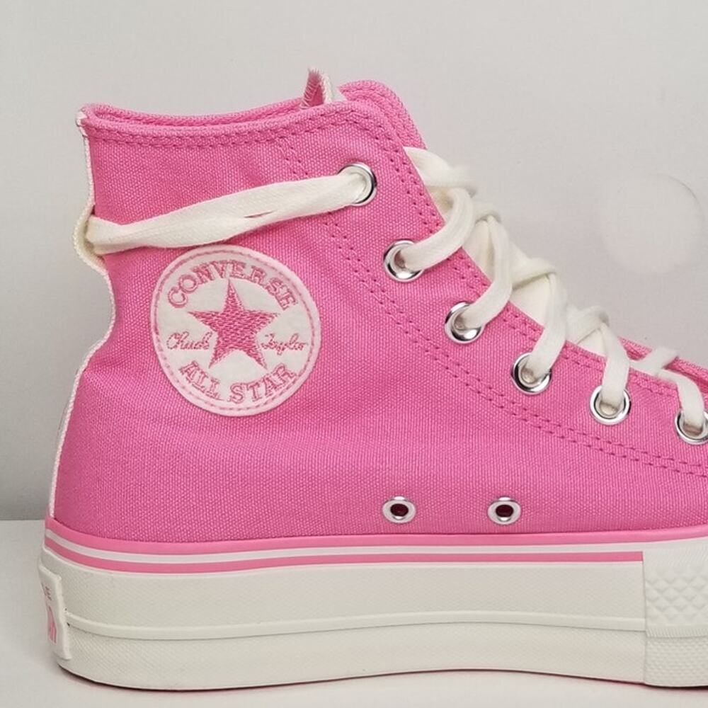 Converse Women's CTAS Lift Platform Retro Varsity Size 6 Pink #A07141C  NWT - Picture 3 of 7